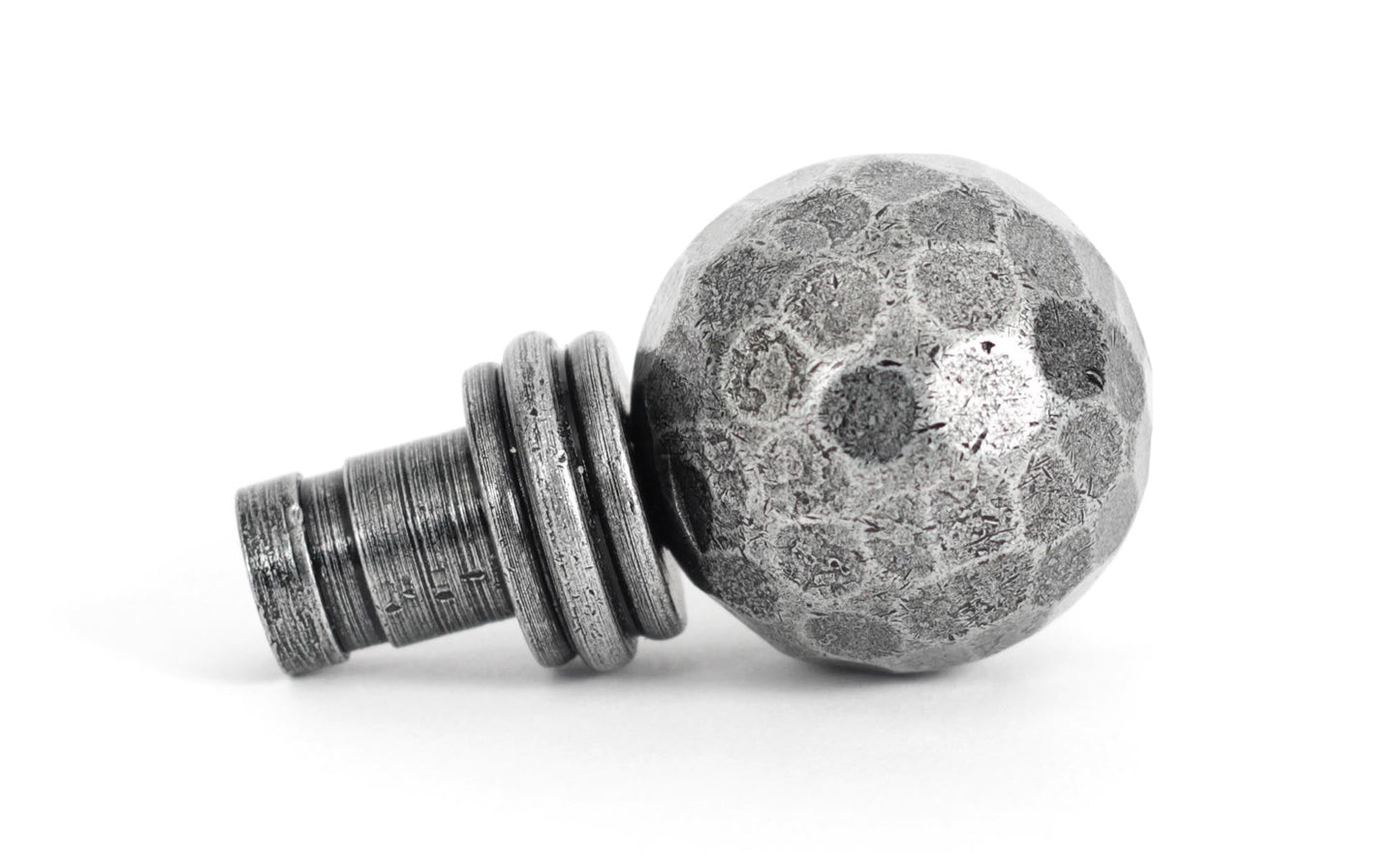 From The Anvil Hammered Ball Curtain Finial (Pair)
