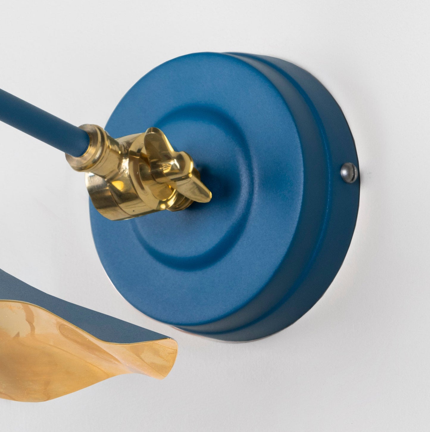 From The Anvil Smooth Brass Flora Wall Light