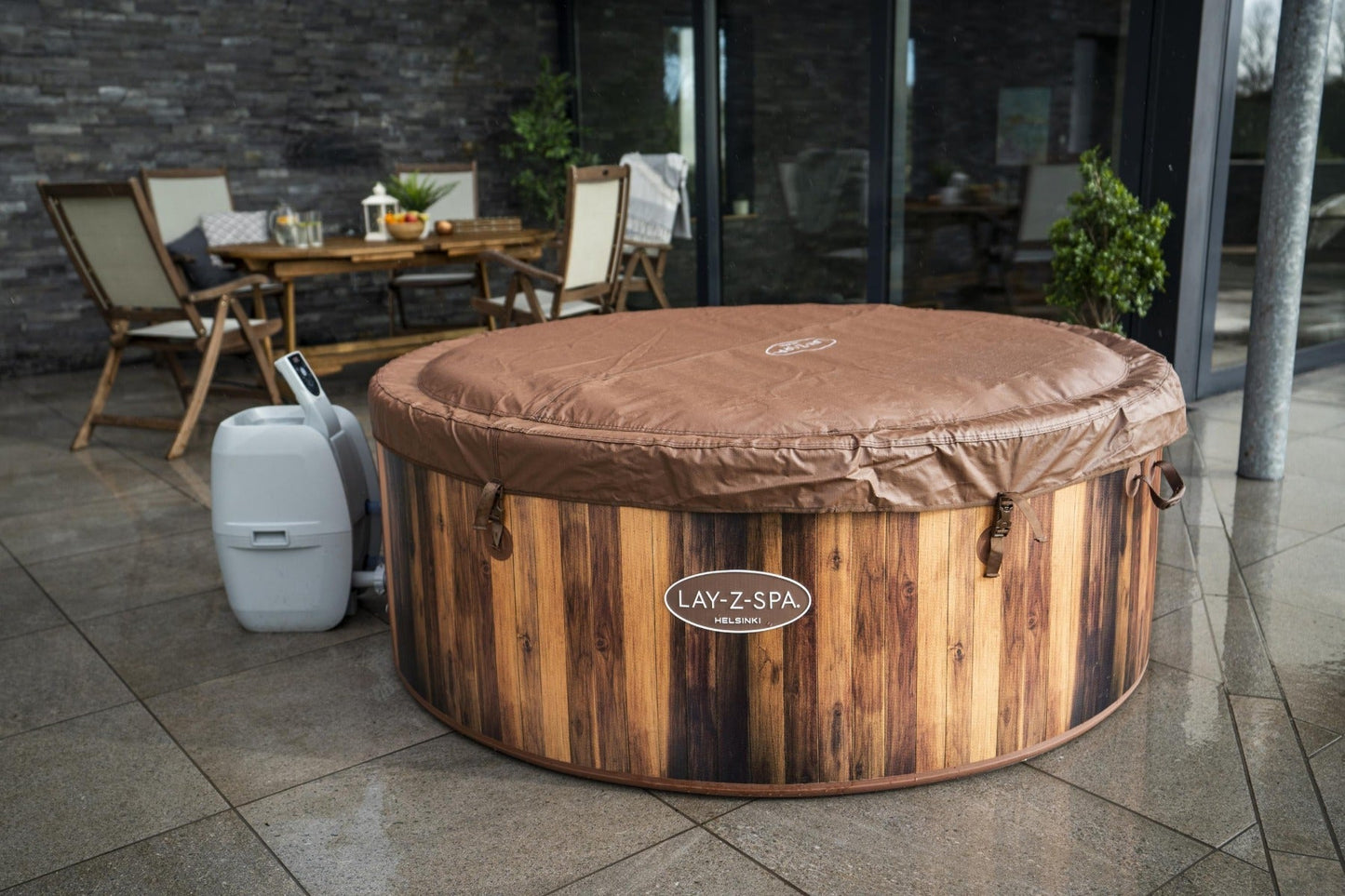 Lay-Z-Spa Helsinki AirJet 5-7 Person Inflatable Hot Tub - Hot Tub Shop