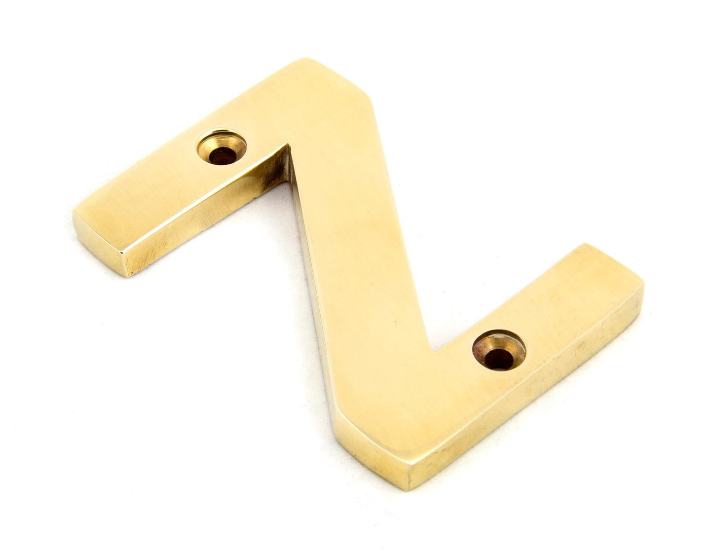 From The Anvil Polished Brass Letter