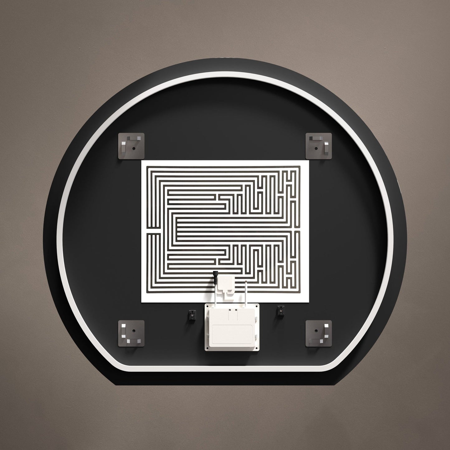 Origins Living Claris Round Cut Illuminated Mirror 100cm