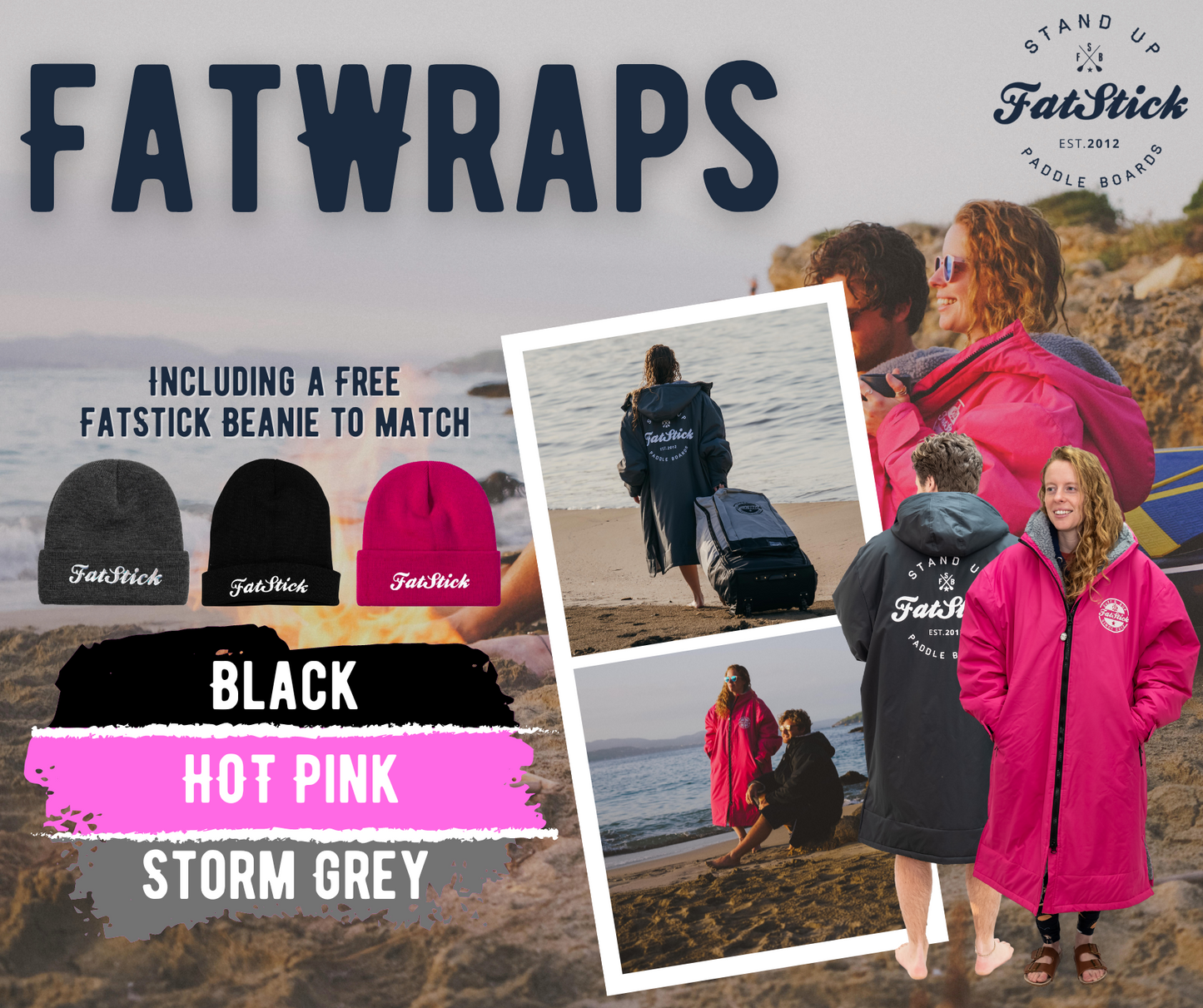 FatStick Kids Childs Changing Robe “FatWrap” With Sherpa Fleece Lining - Hot Tub Shop