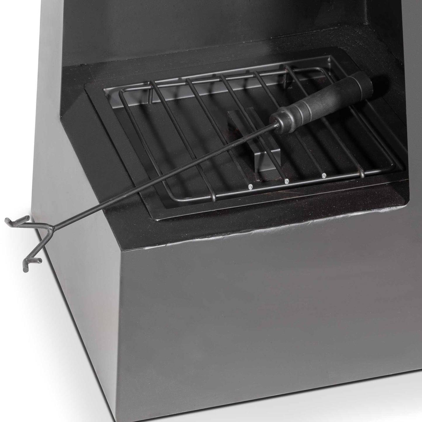Pyramid Chiminea - Black Steel