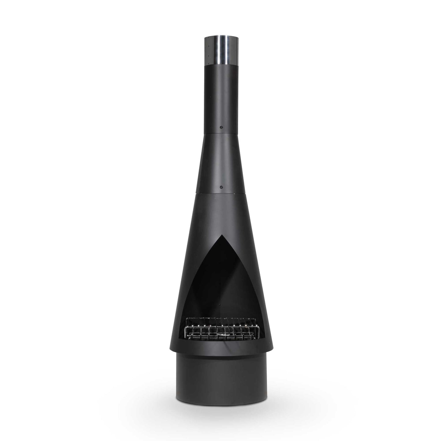 Conical Chiminea - Black Steel