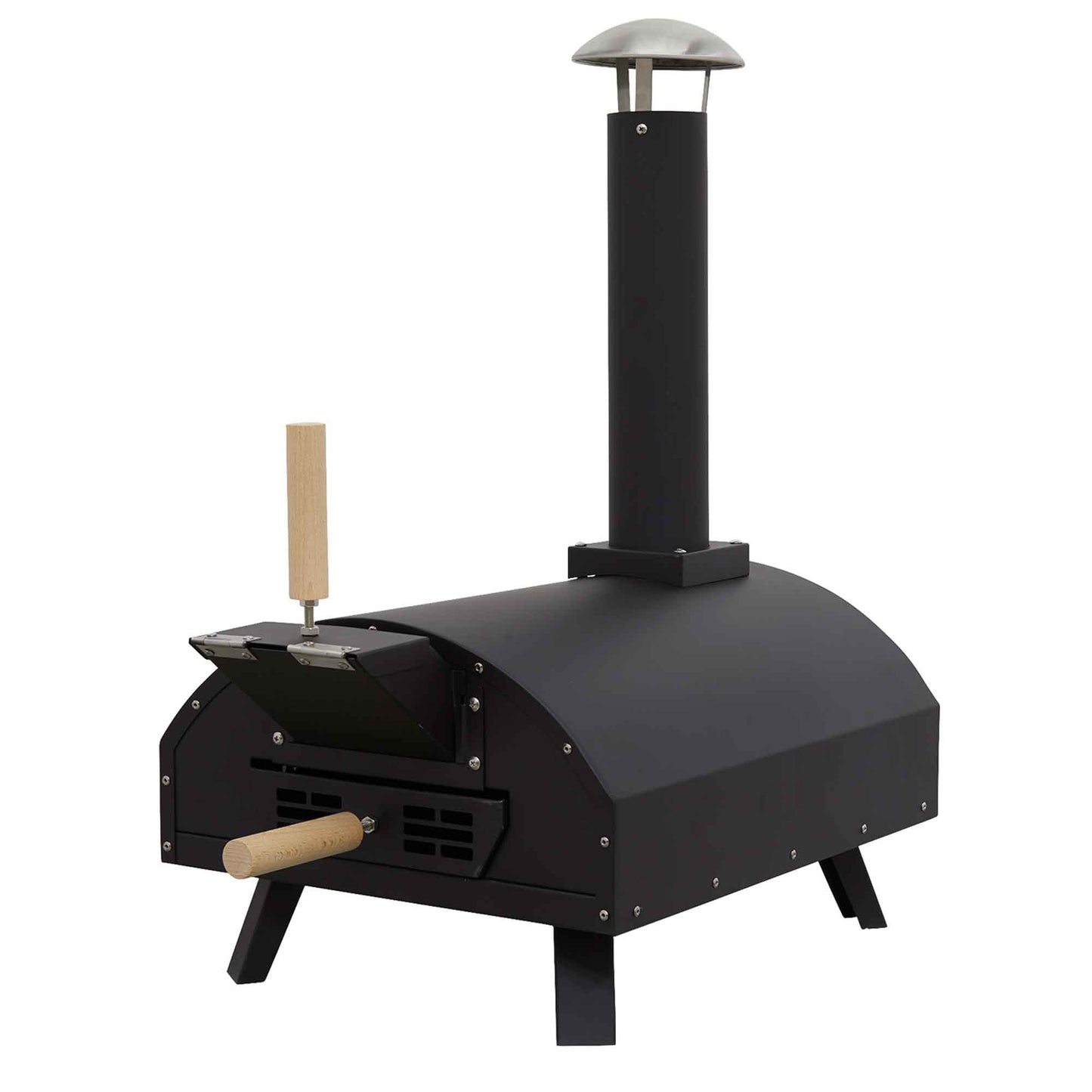 Portable Wood-Fired Pizza Oven with Cover/Carry Bag and Trolley - DG258