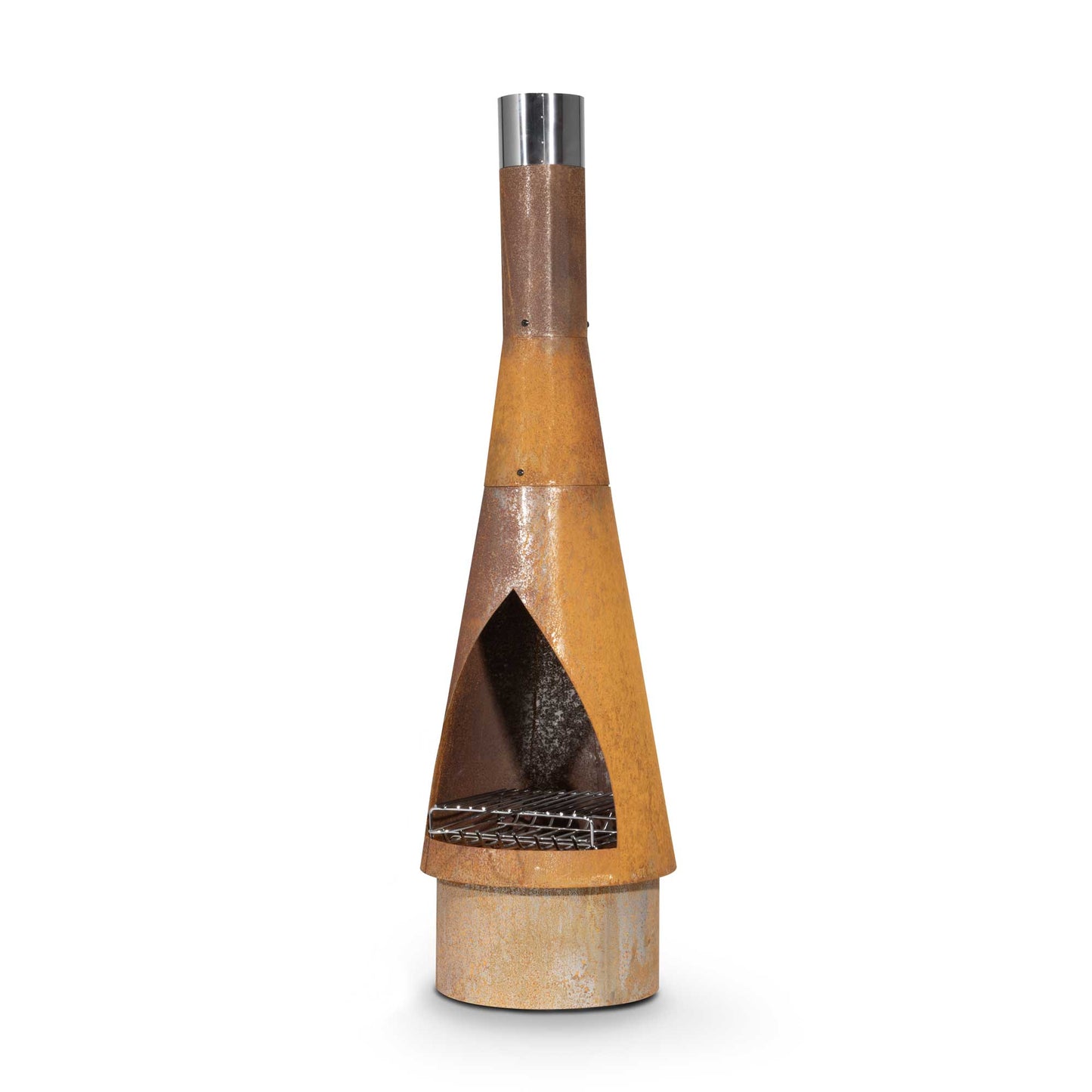 Conical Chiminea - Corten Steel