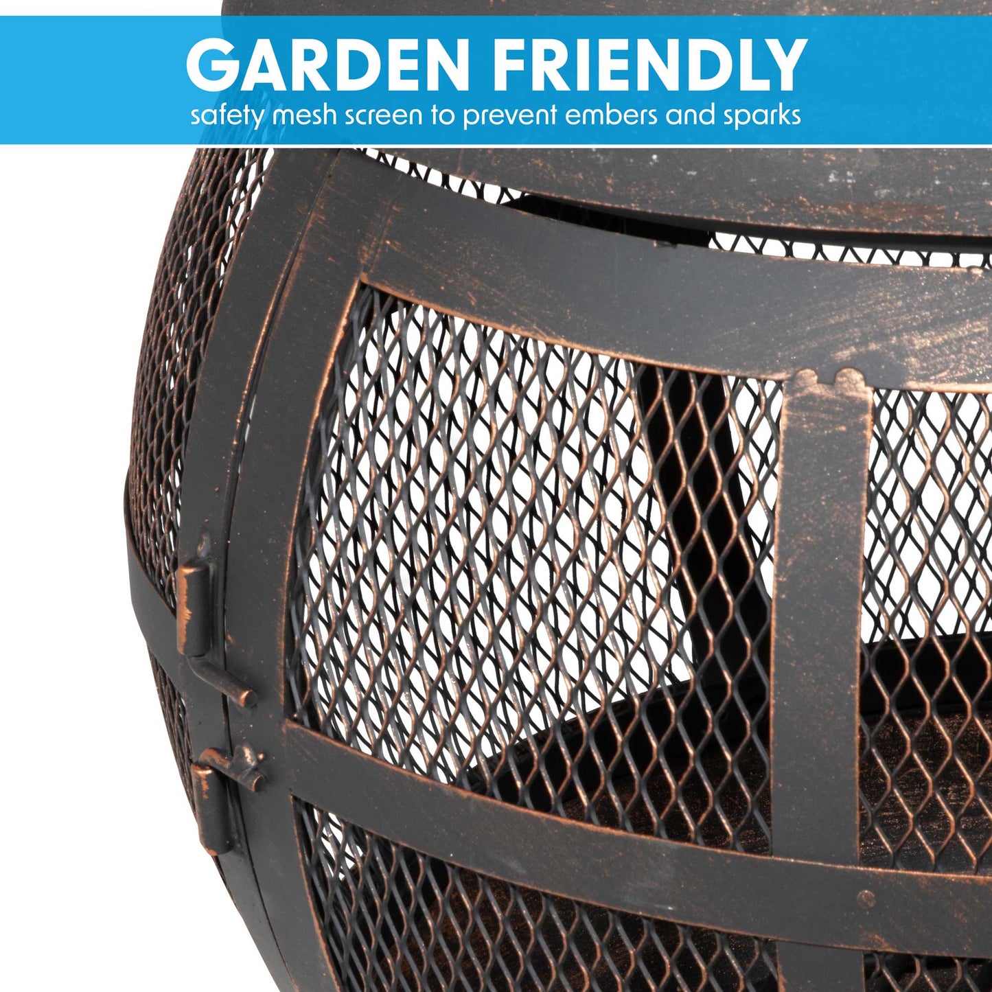 Deluxe 360° Chiminea - Antique Bronze