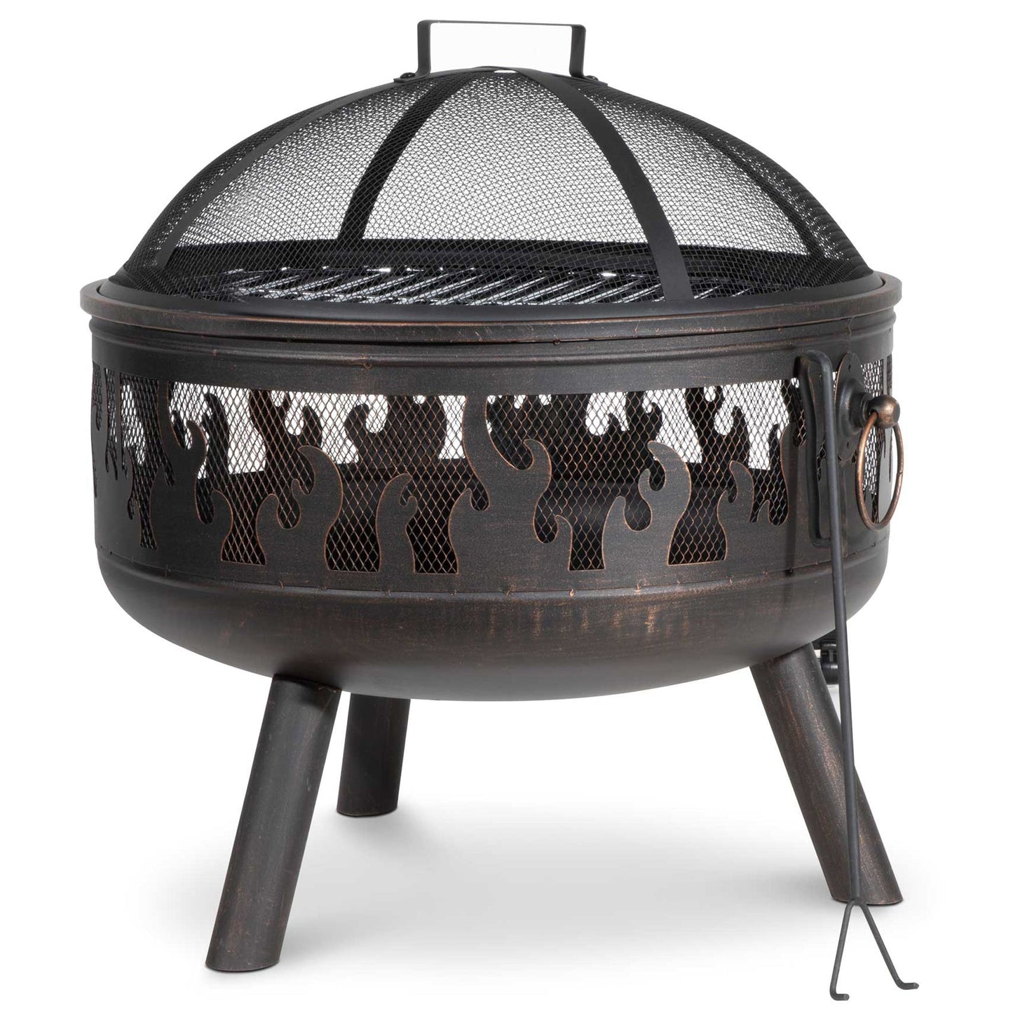 Deluxe Fire Pit With Cooking Grill