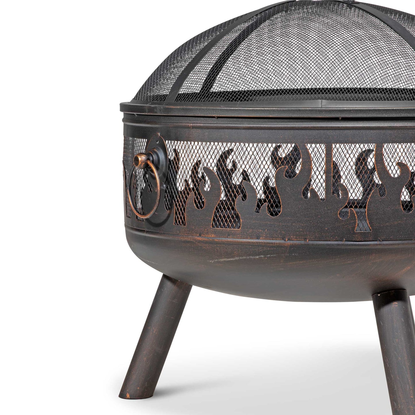 Deluxe Fire Pit With Cooking Grill
