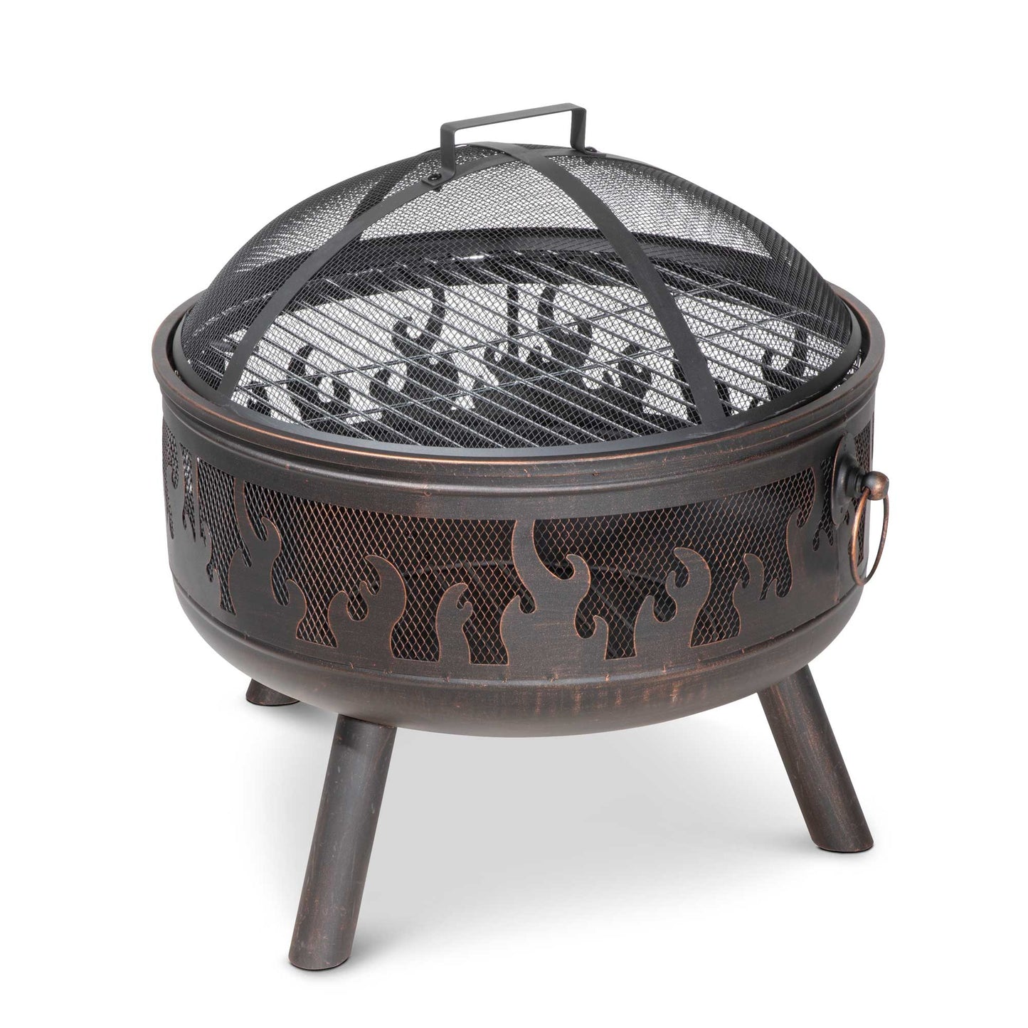 Deluxe Fire Pit With Cooking Grill