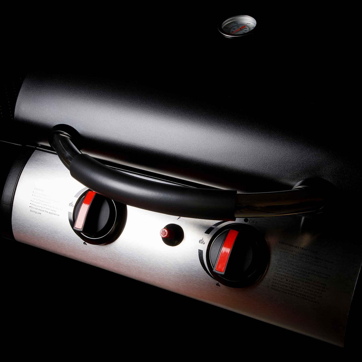 Dellonda 2 Burner Gas BBQ - Black & Stainless Steel