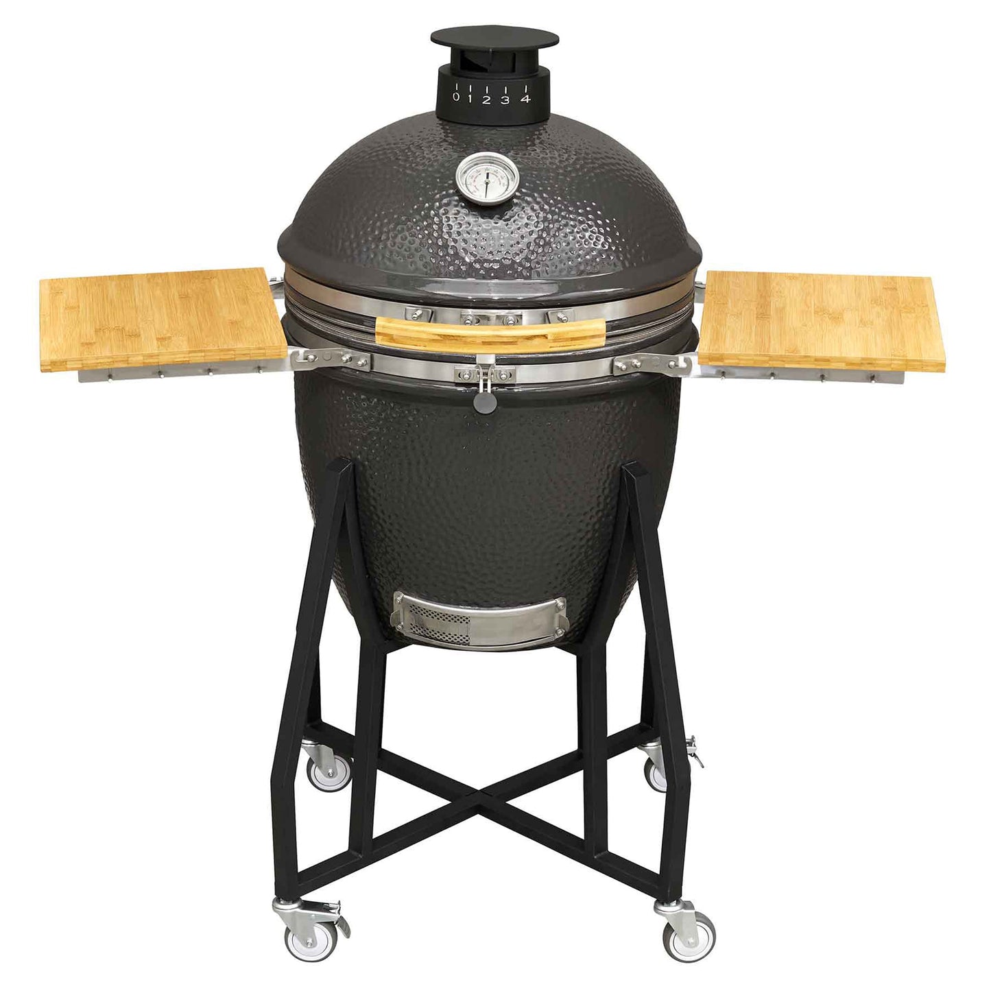Dellonda Deluxe Kamado BBQ Grill, Oven & Smoker With Stand