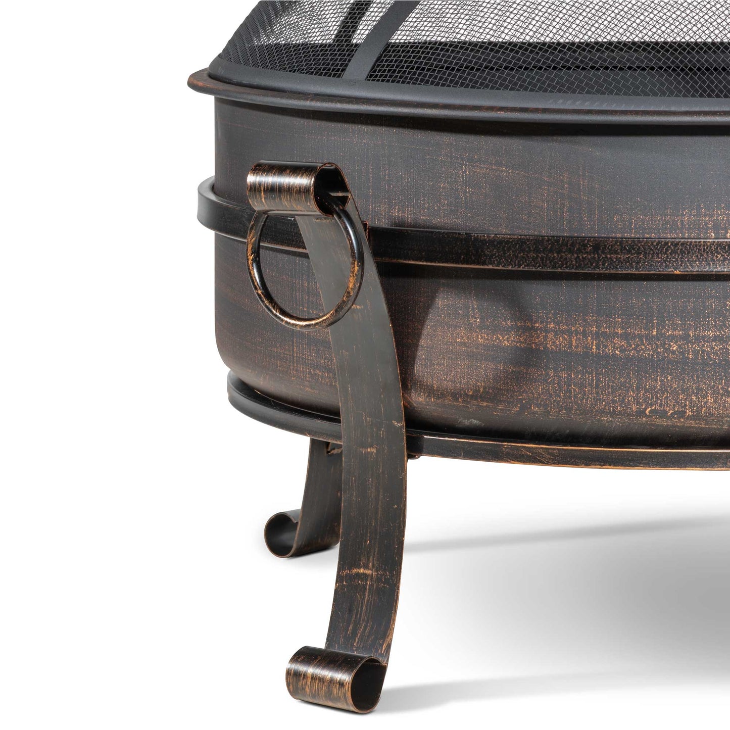 Deluxe 2-in-1 Fire Pit & Coffee Table - Antique Bronze