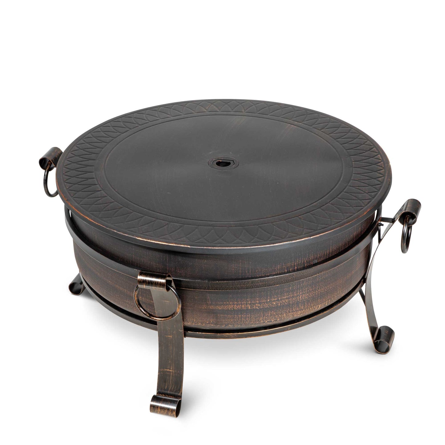 Deluxe 2-in-1 Fire Pit & Coffee Table - Antique Bronze