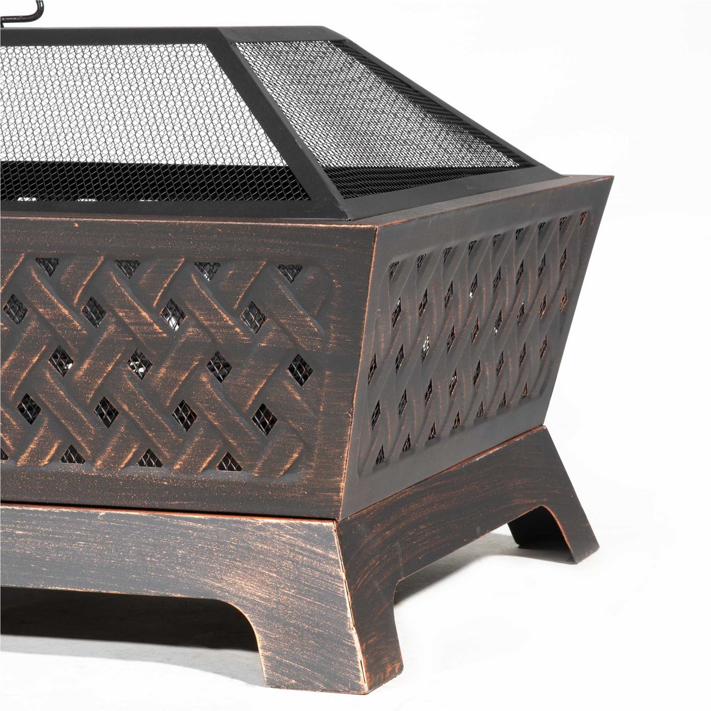 Rectangular Fire Pit - Antique Bronze