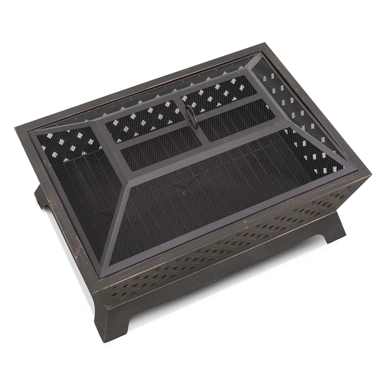 Rectangular Fire Pit - Antique Bronze