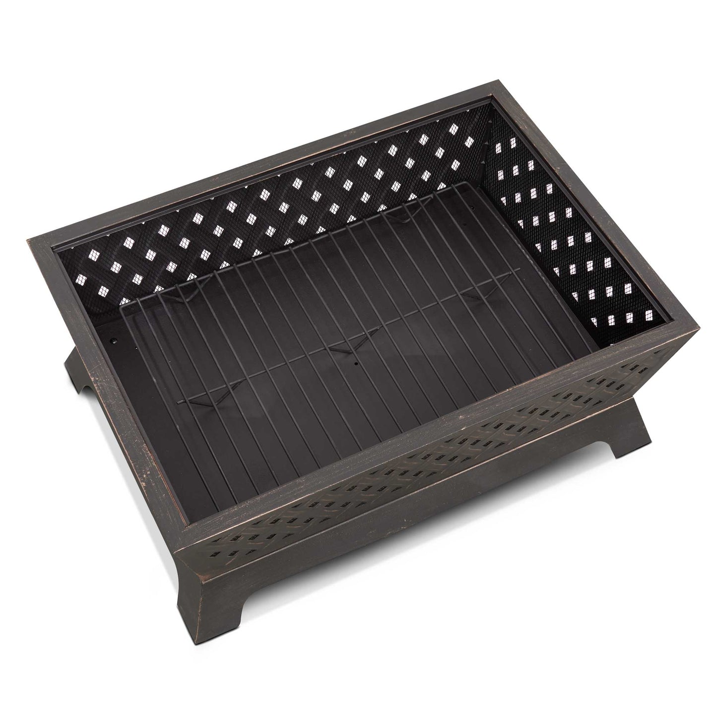 Rectangular Fire Pit - Antique Bronze