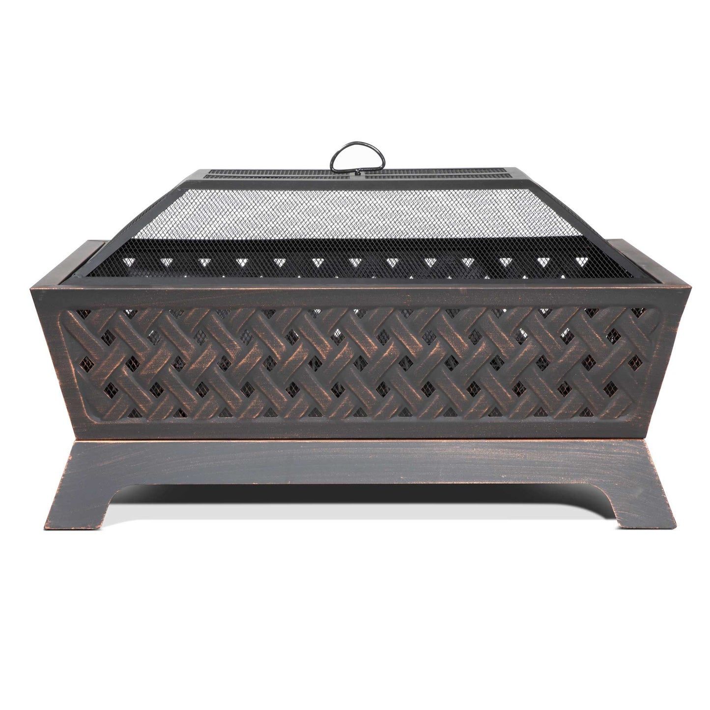 Rectangular Fire Pit - Antique Bronze