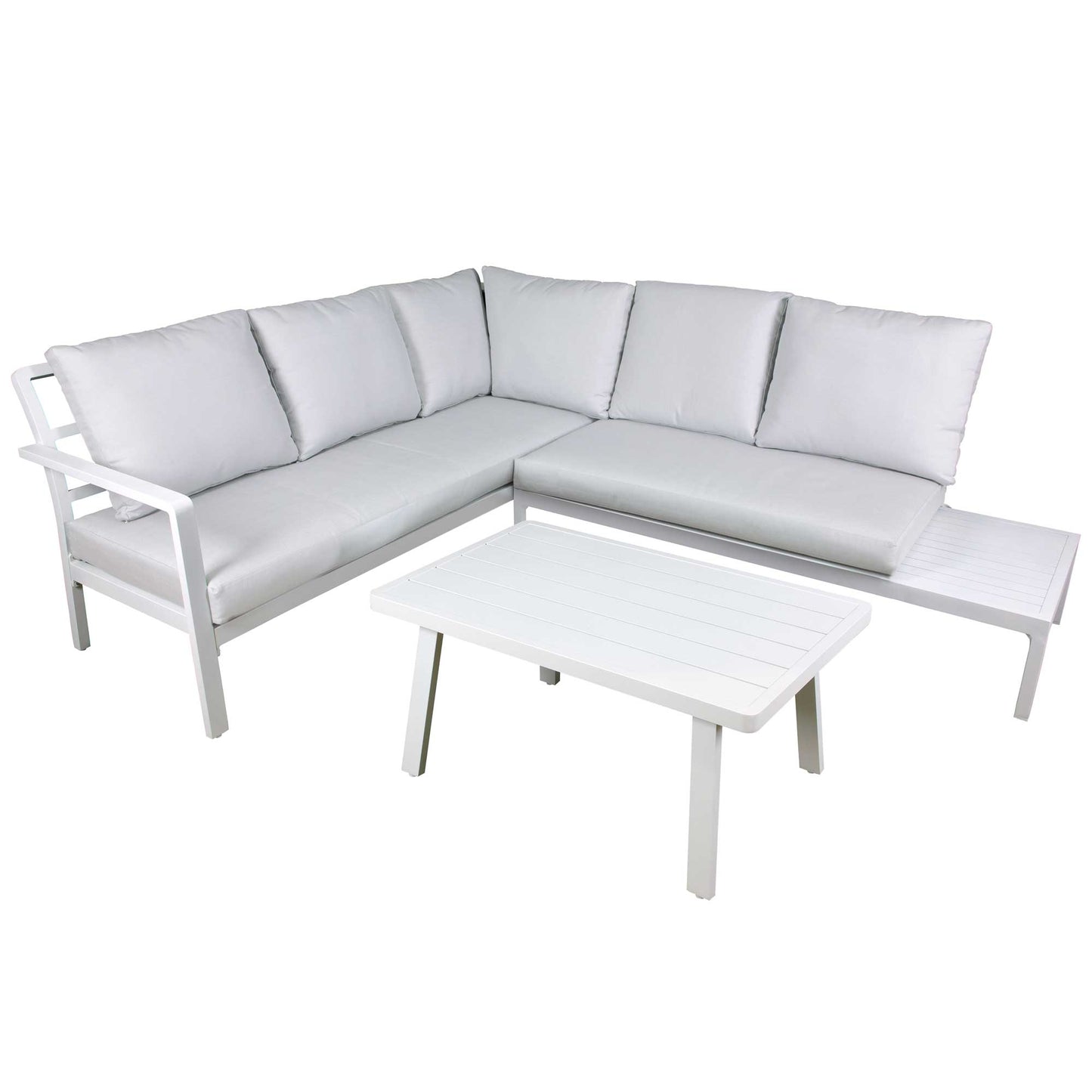 Dellonda Kyoto 5 Seater Aluminium Outdoor Corner Sofa Set