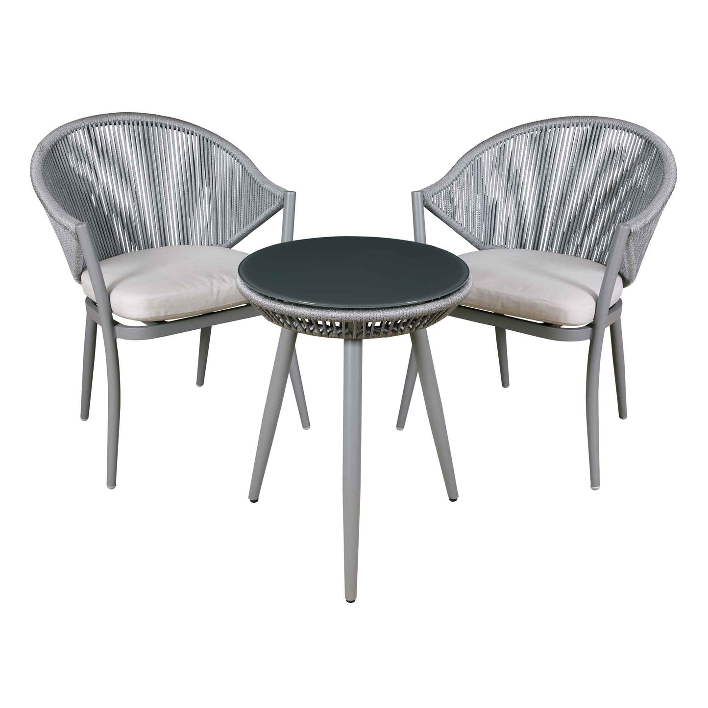 Dellonda Echo 2 Seater Aluminium Outdoor Bistro Set
