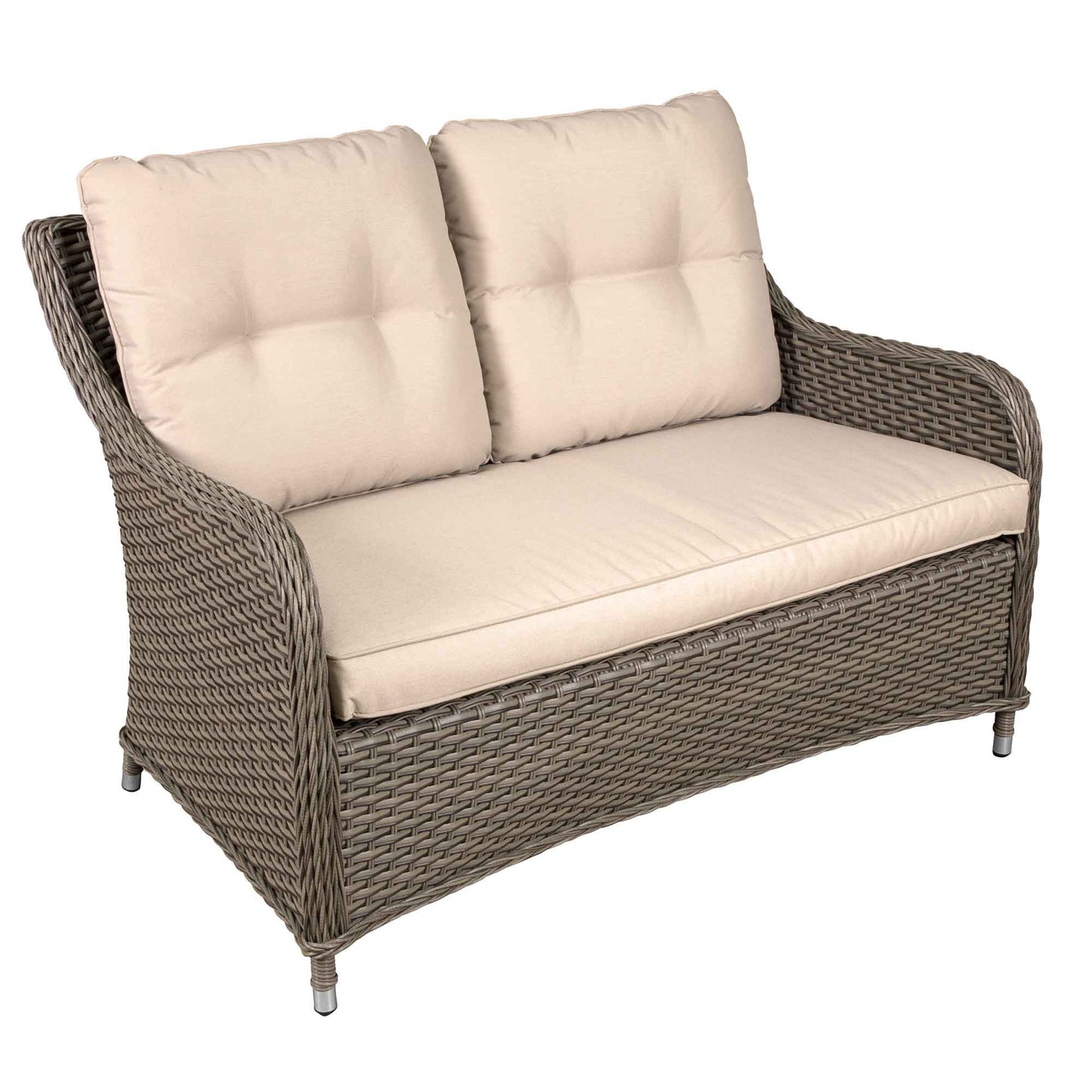 Dellonda Chester 2 Seater Rattan Outdoor Sofa