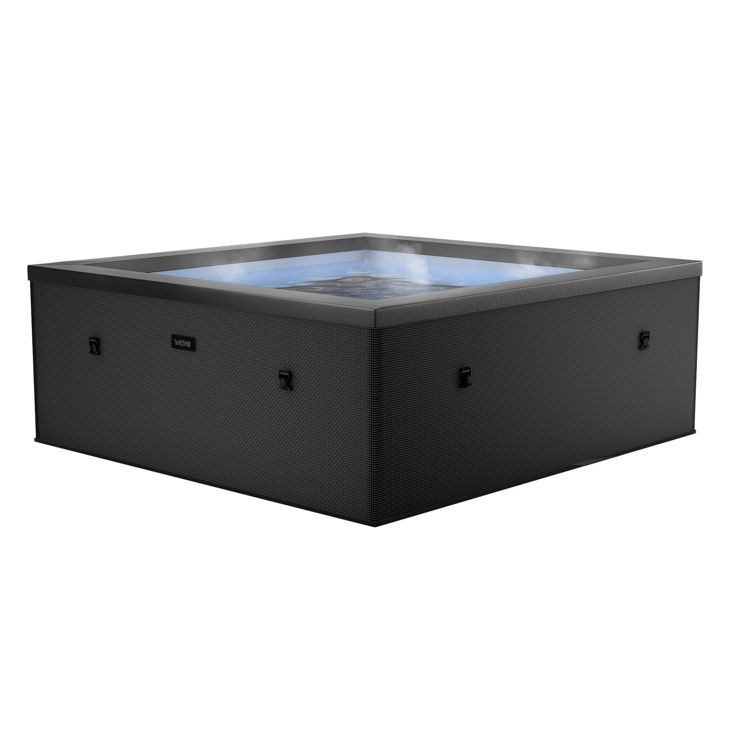 Wave Garda 4 Person Eco Foam Hot Tub Spa - Charcoal Black - Hot Tub Shop