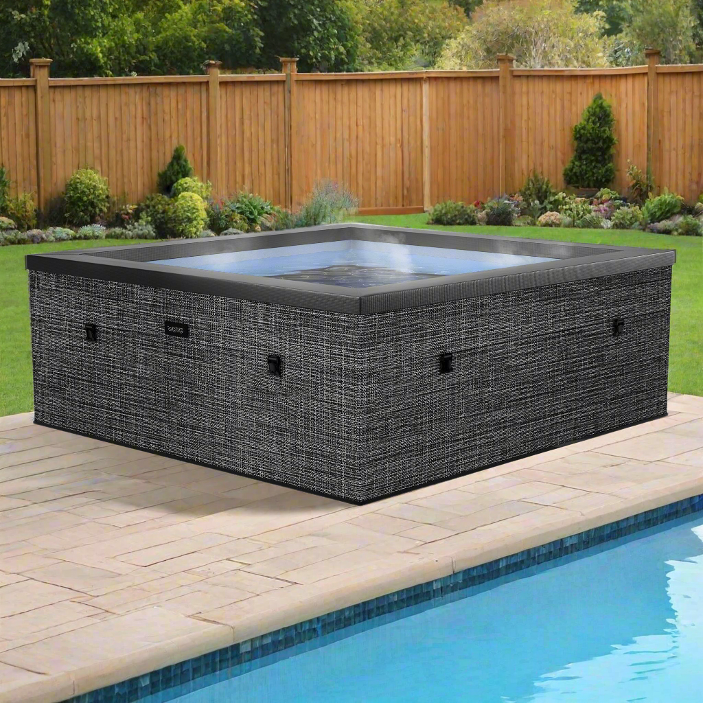 Wave Garda 4 Person Eco Foam Hot Tub Spa - Flint Grey - Hot Tub Shop