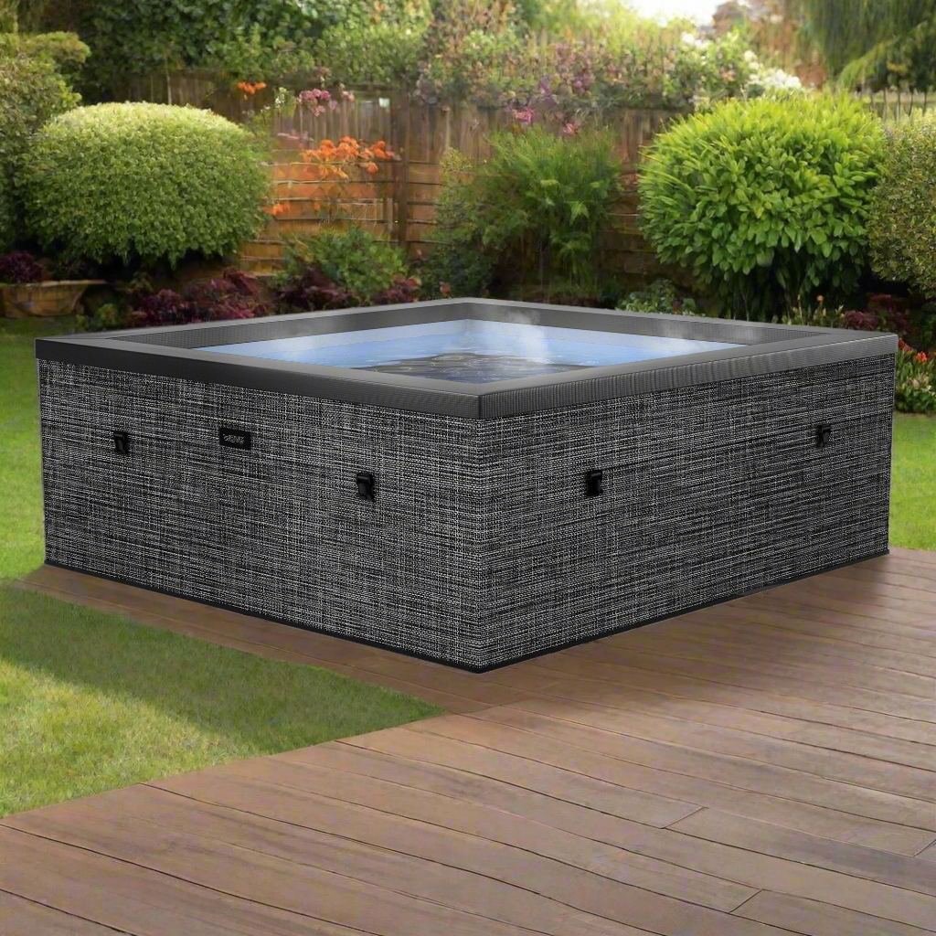 Wave Garda 6 Person Eco Foam Hot Tub Spa - Flint Grey - Hot Tub Shop