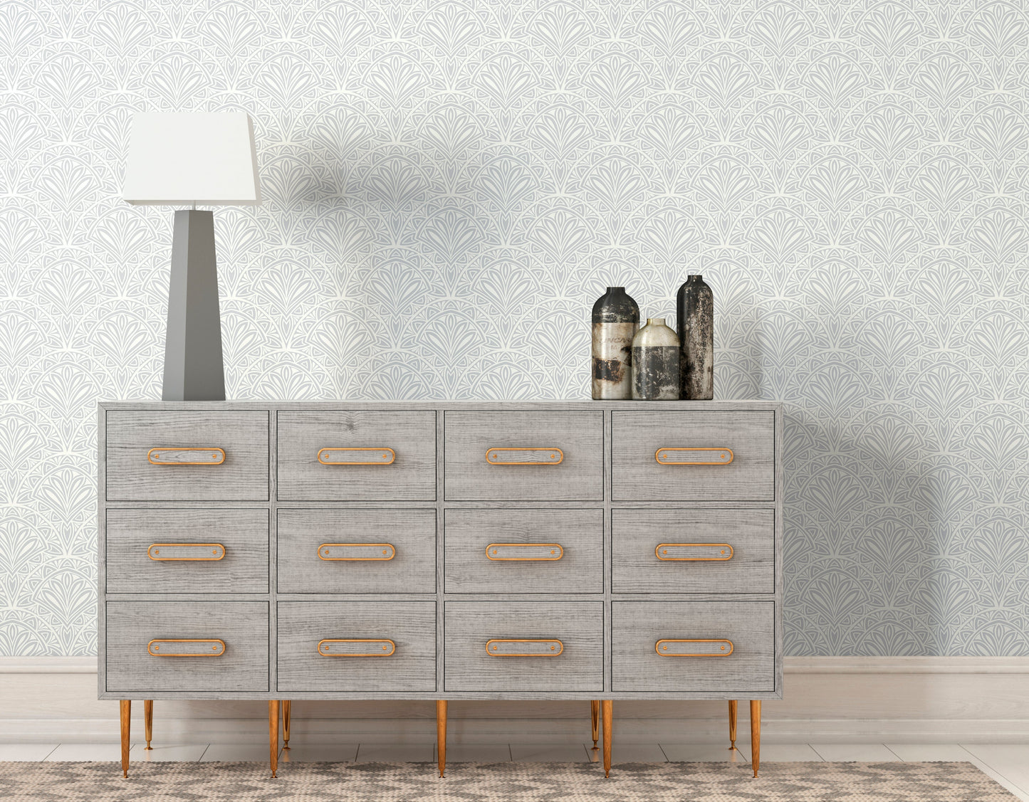 Hoopla Walls Deco Fan Grey