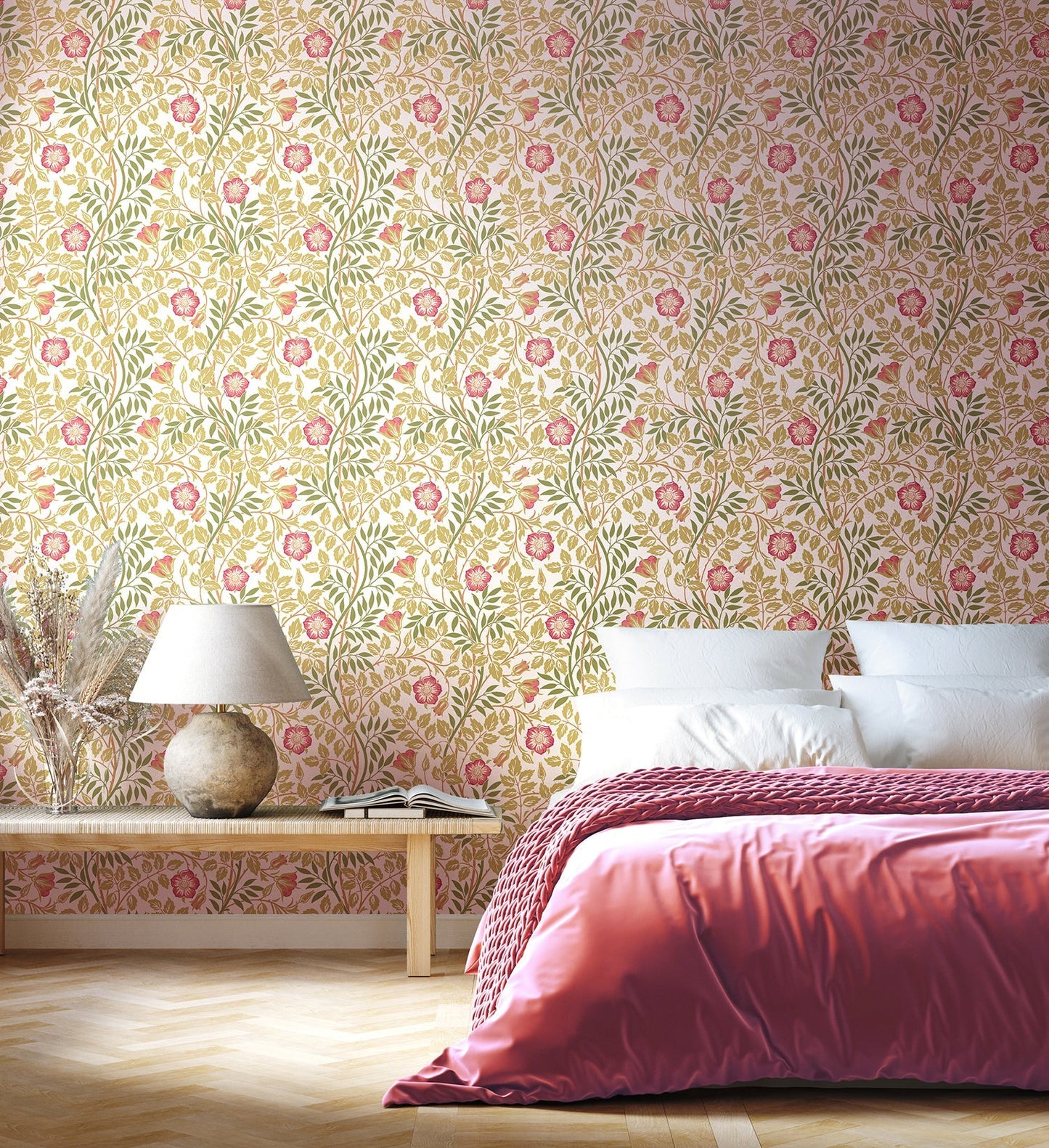 Hoopla Walls Rosehip Trail Rose Pink