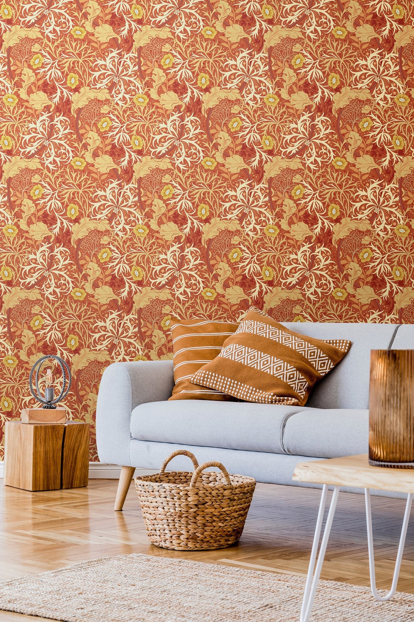 Hoopla Walls Seaweed Garden Amber