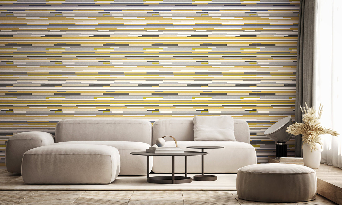 Hoopla Walls Horizontal Stripe Olive Green