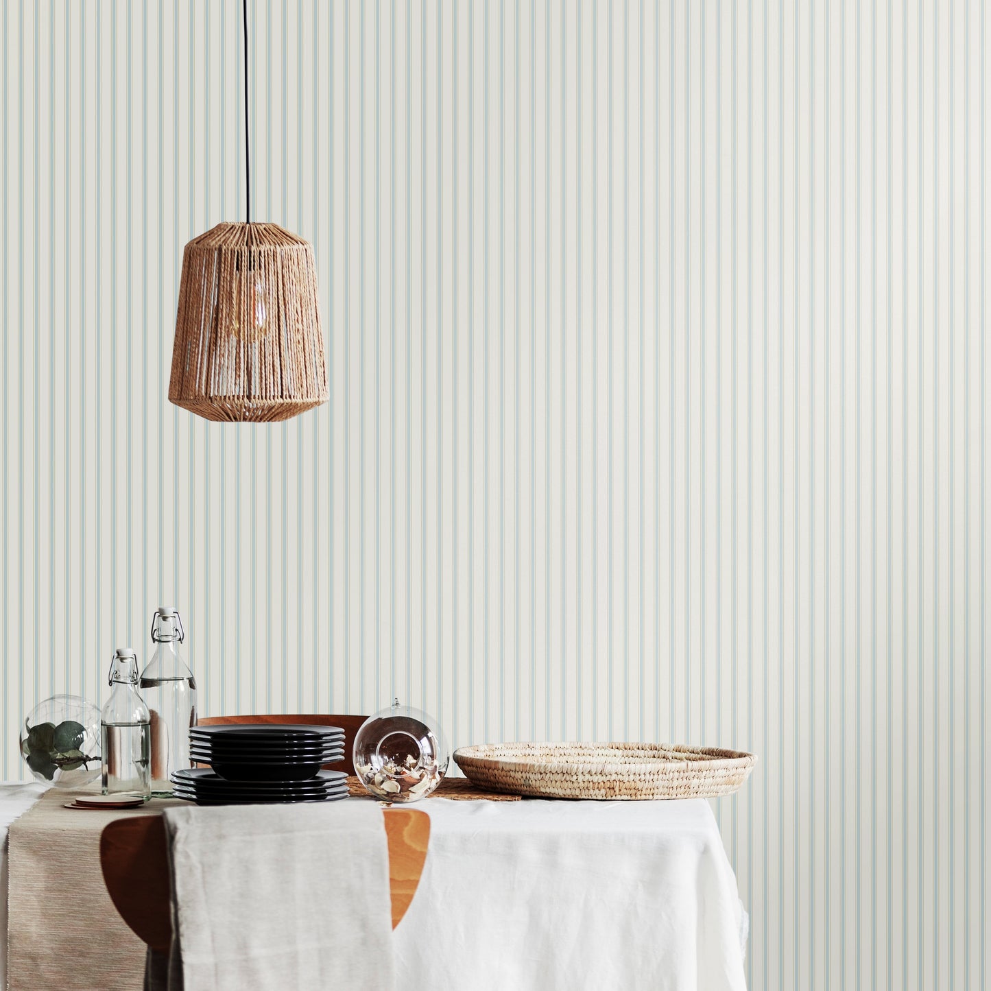 Hoopla Walls Chalk Stripe Sky