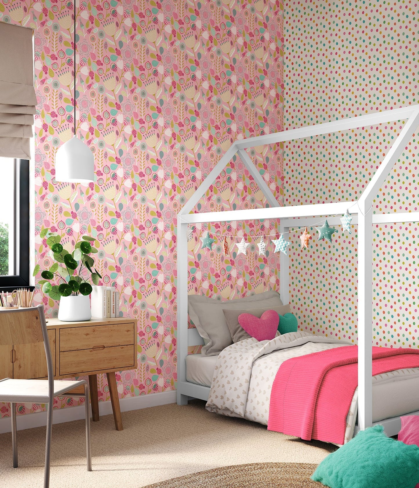 Hoopla Walls Folk Floral Dolly Mixtures