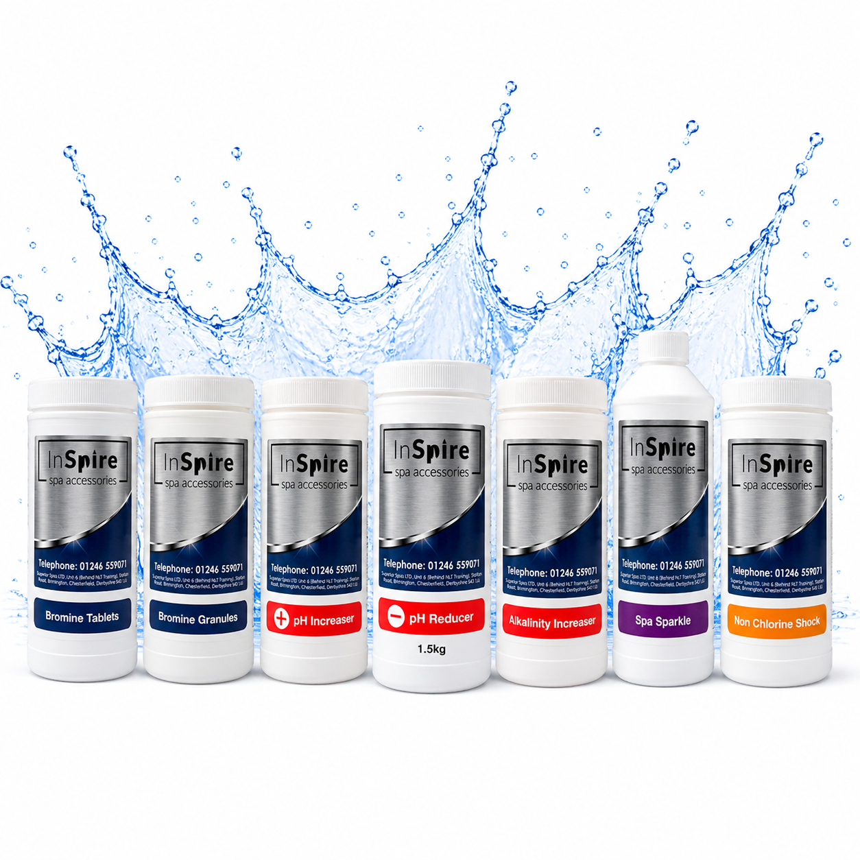 InSpire Bromine Hot Tub Water Care Kit