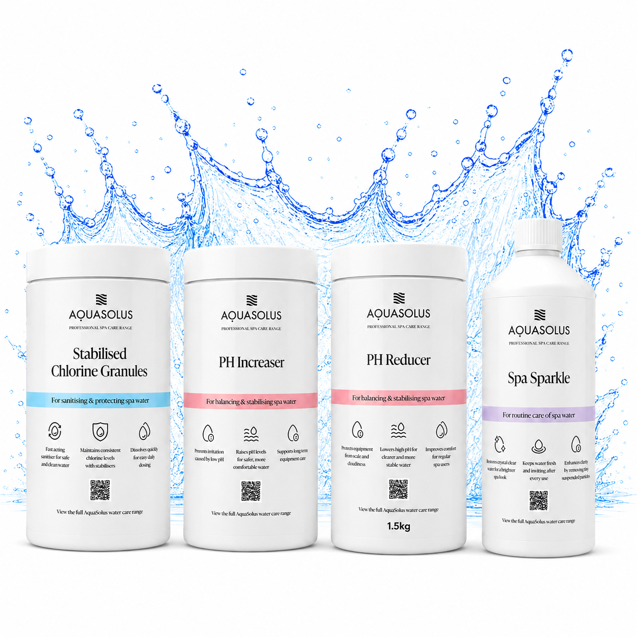 AquaSolus Essential Hot Tub Water Care Kit
