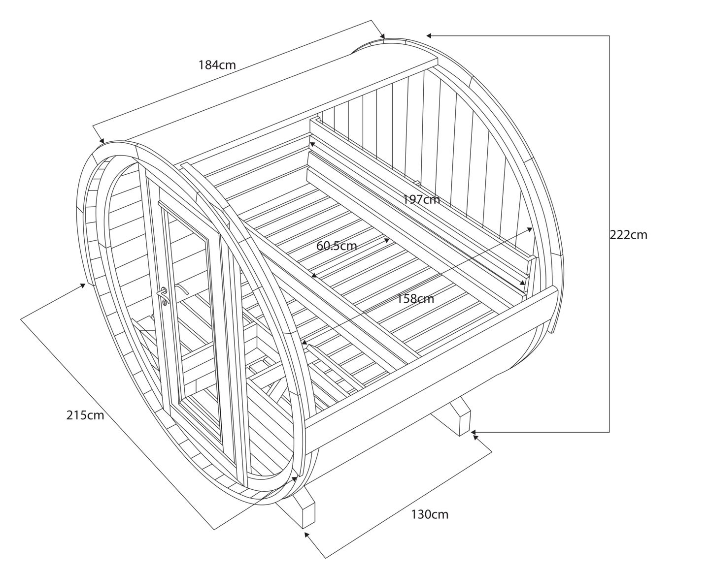 The Hot Pod Keska Barrel Sauna