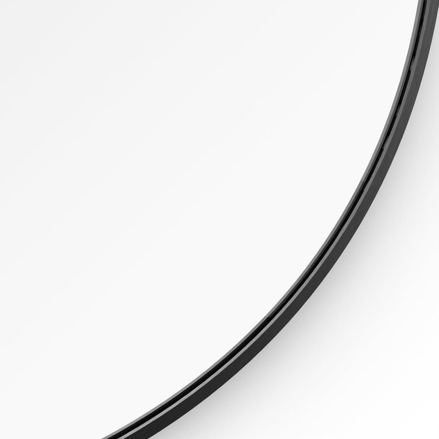 Origins Living Lomax Round Mirror 70cm Matt Black