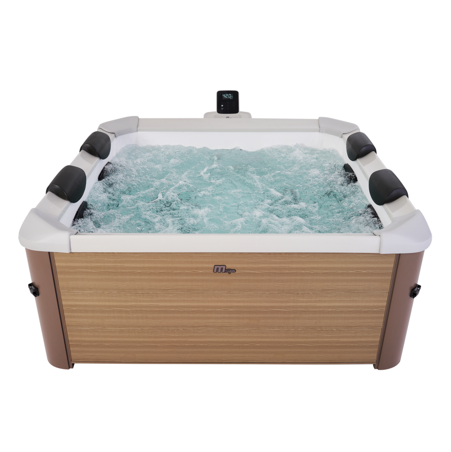 MSpa Oslo 4-6 Person Portable Hard Frame Hot Tub Spa - Amber - Hot Tub Shop