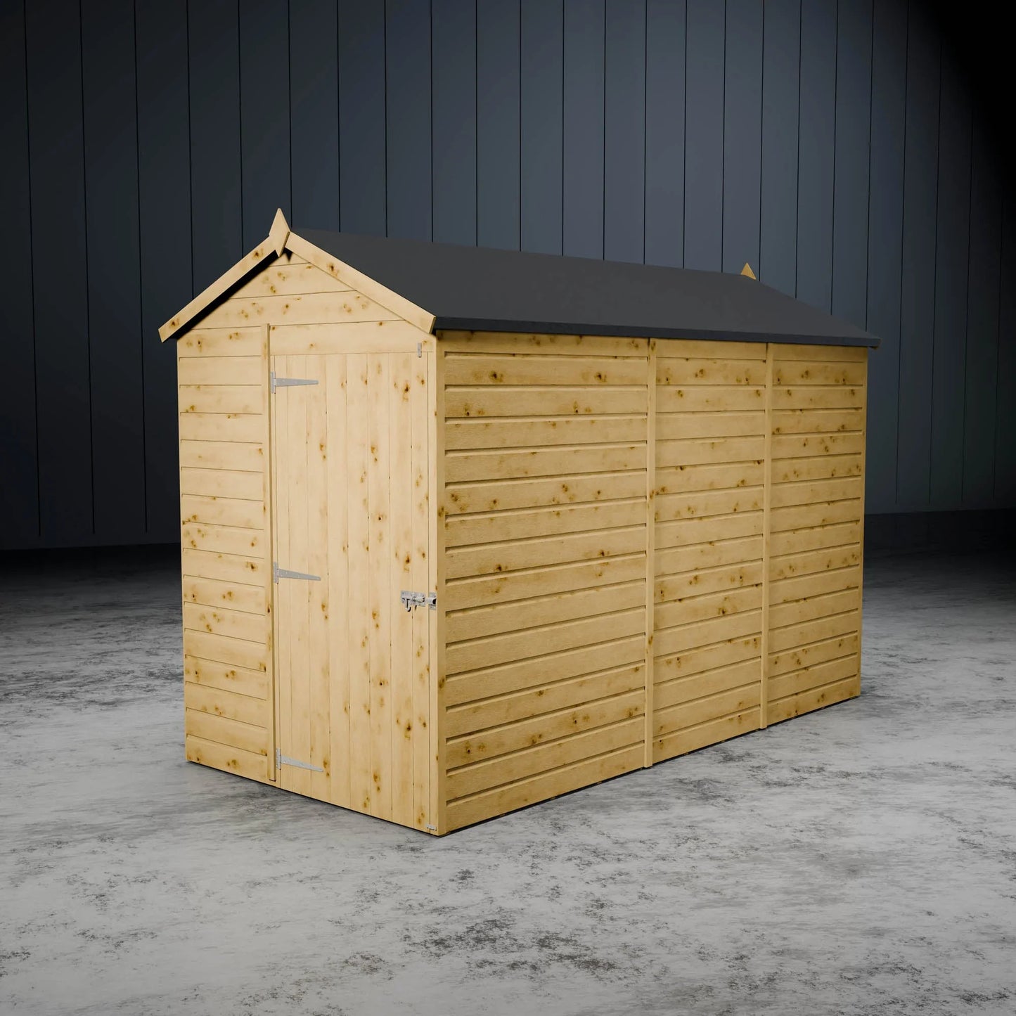 Modular Shiplap Apex Single Door Wooden Shed