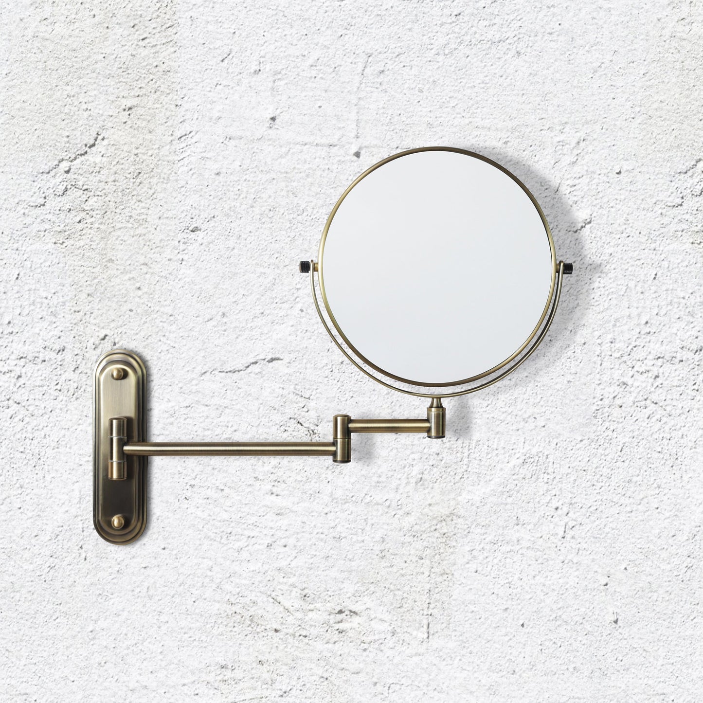 Origins Living Taylor Reversible 5 X Magnifying Wall Mirror Aged Brass