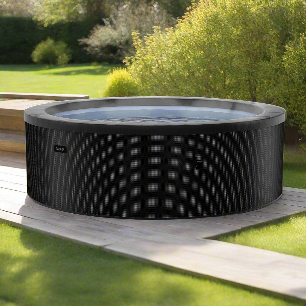 Wave Tahoe 4 Person Eco Foam Hot Tub Spa - Charcoal Black - Hot Tub Shop