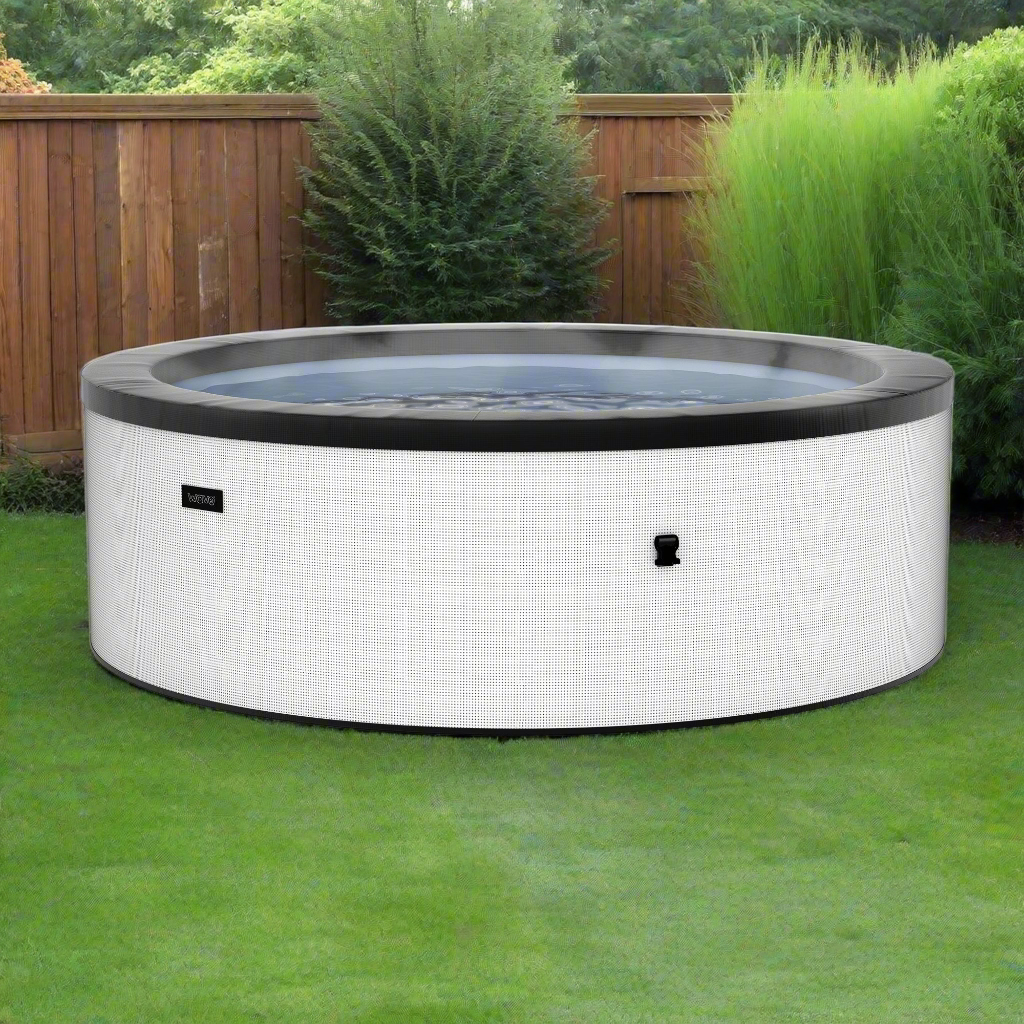 Wave Tahoe 4 Person Eco Foam Hot Tub Spa - Pebble White - Hot Tub Shop