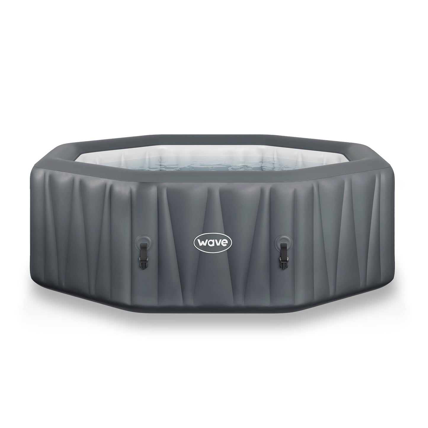 Wave Aegean 6 Person Inflatable Hot Tub Spa - Dark Grey - Hot Tub Shop