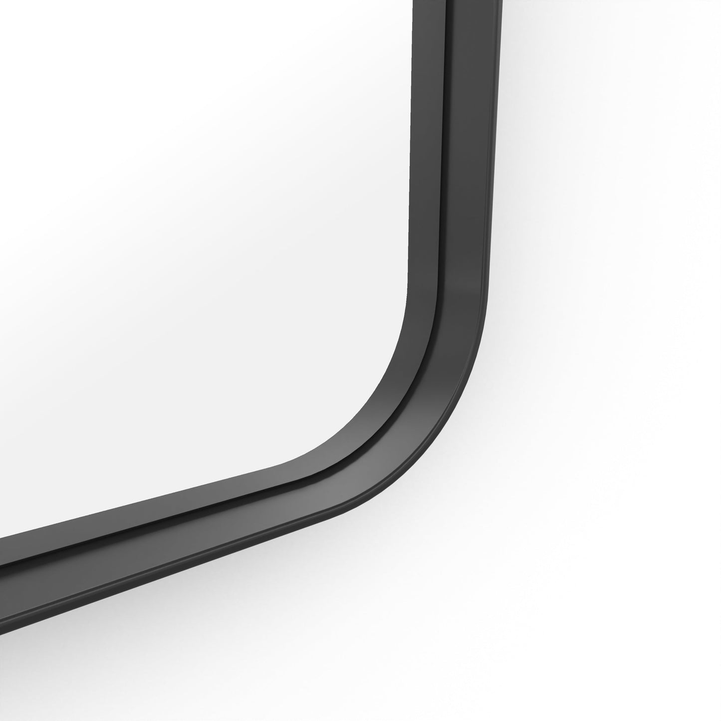 Origins Living City Rectangular Mirror 50x75cm Matt Black - Hot Tub Shop