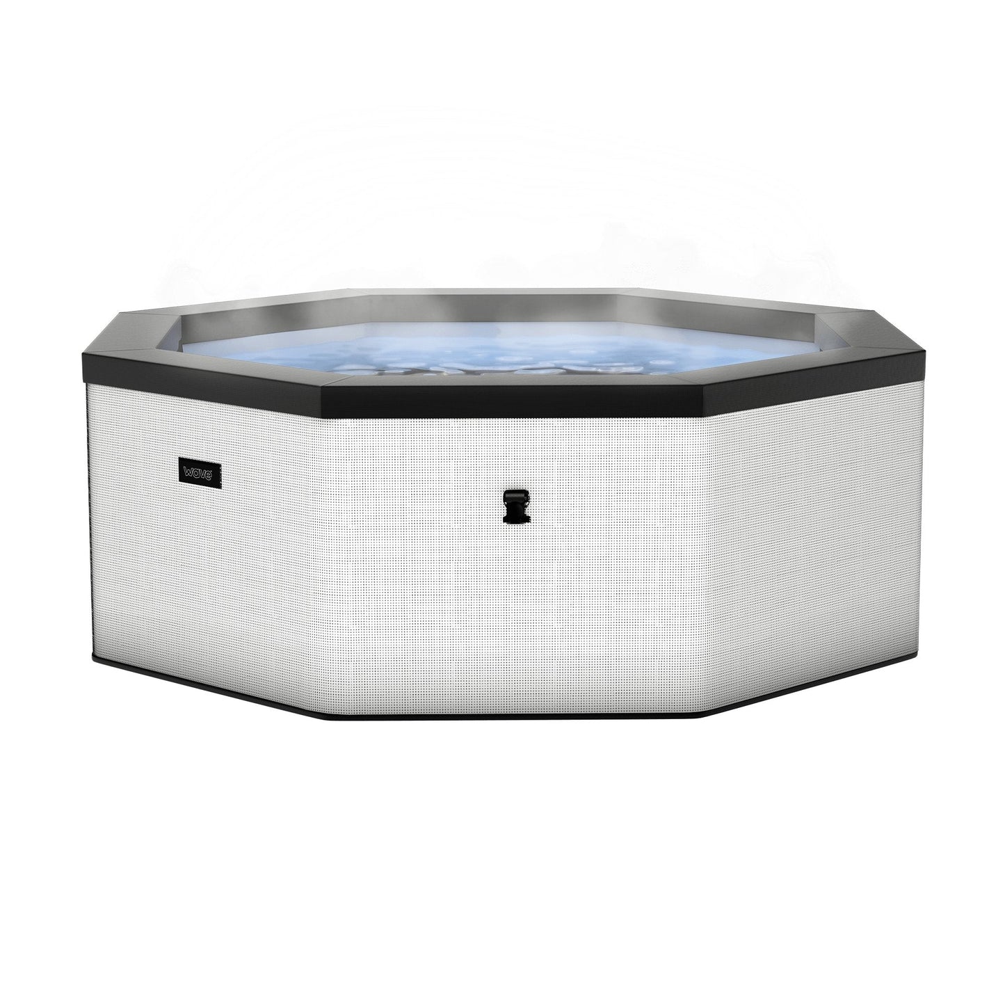 Wave Como 6 Person Eco Foam Hot Tub Spa - Pebble White (Energy Efficient Bundle)