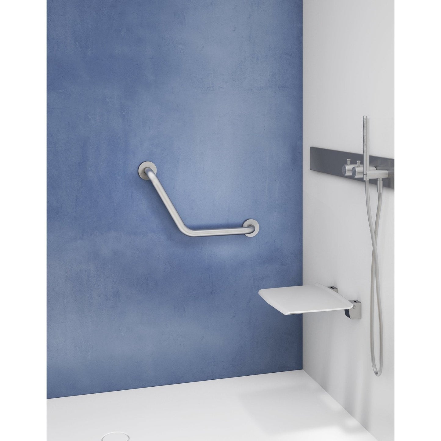 Origins Living Gedy G Pro Angled Grab Bar Polished Stainless Steel - Hot Tub Shop