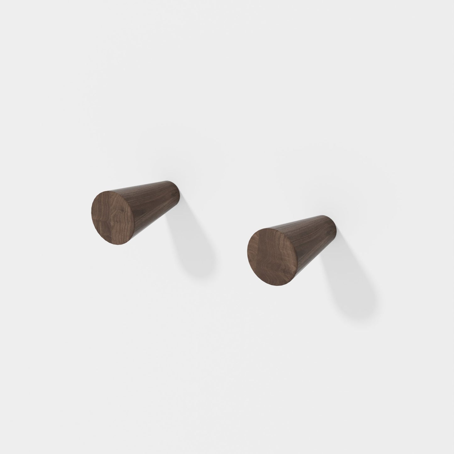 Wireworks Wall Hook (Set Of Two) Walnut