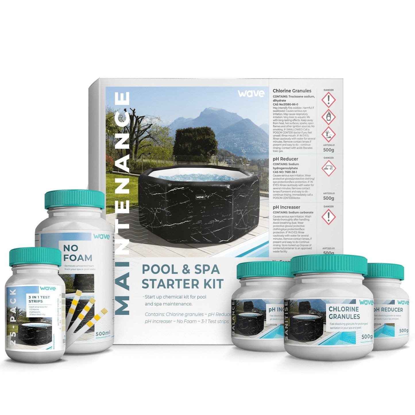 Hot Tub Chemical Starter Kit | The 500g Collection - Hot Tub Shop
