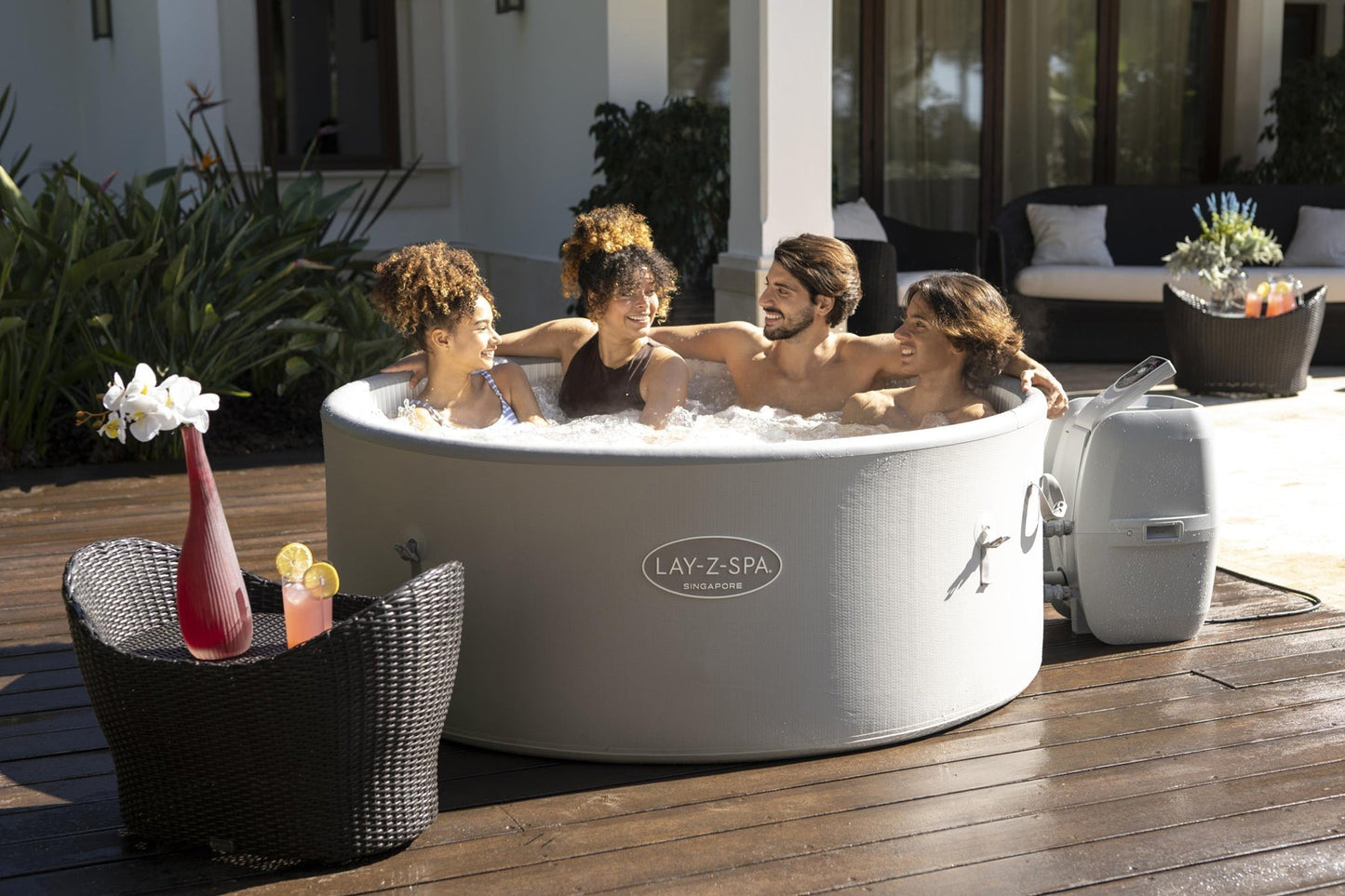 Lay-Z-Spa Singapore AirJet Plus 4-5 Person Inflatable Hot Tub